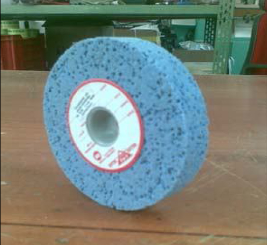 blue grinding wheel